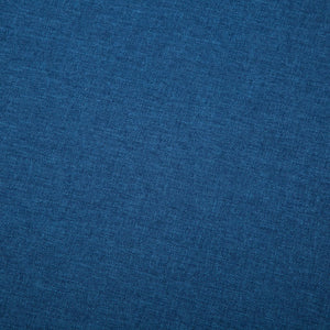 Canapé en forme de L revêtement en tissu 186x136x79 cm bleu