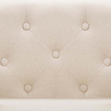 Fauteuil beige tissu