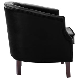 Fauteuil noir velours