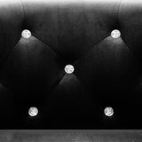 Fauteuil noir velours
