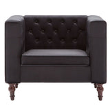 Fauteuil noir velours