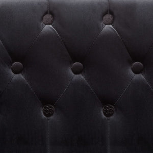 Fauteuil noir velours