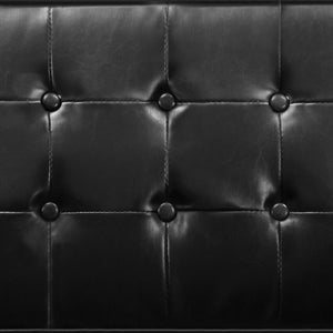 Fauteuil Noir 75x70x75 cm Similicuir