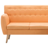 Canapé d'angle revêtement en tissu 171,5x138x81,5 cm orange