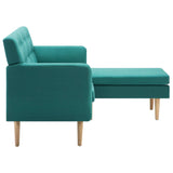 Canapé d'angle revêtement en tissu 171,5x138x81,5 cm vert