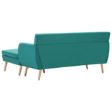 Canapé d'angle revêtement en tissu 171,5x138x81,5 cm vert