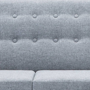 Canapé d'angle revêtement en tissu 171,5x138x81,5 cm gris clair
