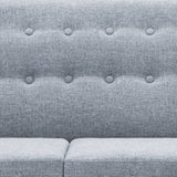 Canapé d'angle revêtement en tissu 171,5x138x81,5 cm gris clair