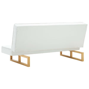 Canapé-lit Similicuir Blanc