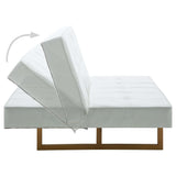 Canapé-lit Similicuir Blanc