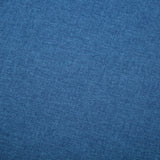 Canapé à 3 places revêtement en tissu 172x70x82 cm bleu