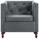 Fauteuil gris tissu
