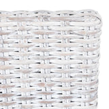 Chaise à manger lot de 6 rotin Kubu et bois de manguier