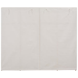 Garde-robe Blanc 200 x 40 x 170 cm Tissu