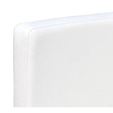 Chaises à manger lot de 2 blanc similicuir