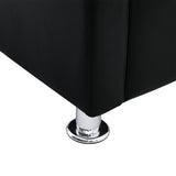 Fauteuil cube noir similicuir