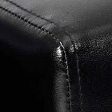 Fauteuil cube noir similicuir