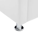 Fauteuil cube blanc simili cuir