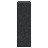 Armoire modulaire 9 compartiments noir et blanc 109x36,5x143 cm