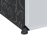 Armoire modulaire 9 compartiments noir et blanc 109x36,5x143 cm