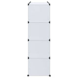 Armoire modulaire 9 compartiments 109x36,5x143 cm blanc