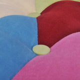 Chaises en style français lot de 2 avec design patchwork tissu