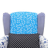 Fauteuil avec design de patchwork Tissu