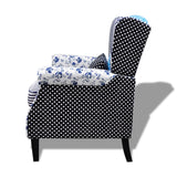 Fauteuil avec design de patchwork Tissu