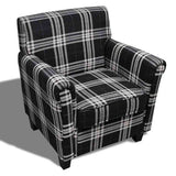 Fauteuil avec coussin Noir Tissu
