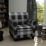 Fauteuil avec coussin Noir Tissu