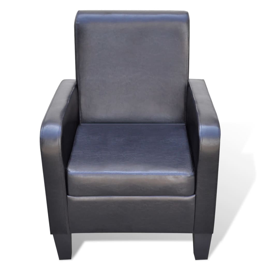 Fauteuil Noir Similicuir