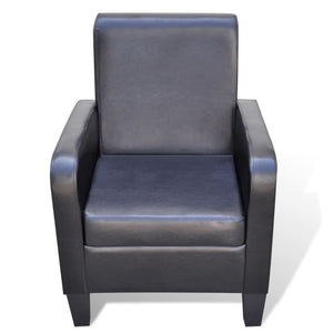 Fauteuil Noir Similicuir