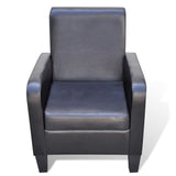 Fauteuil Noir Similicuir
