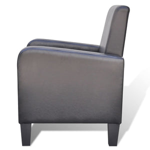 Fauteuil Noir Similicuir