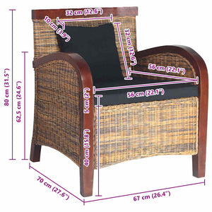 Fauteuil Rotin tissé à la main