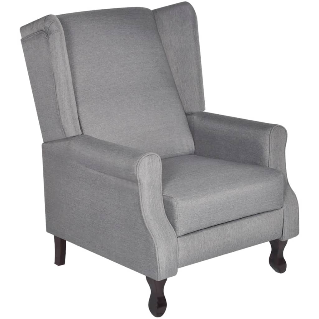Fauteuil gris tissu