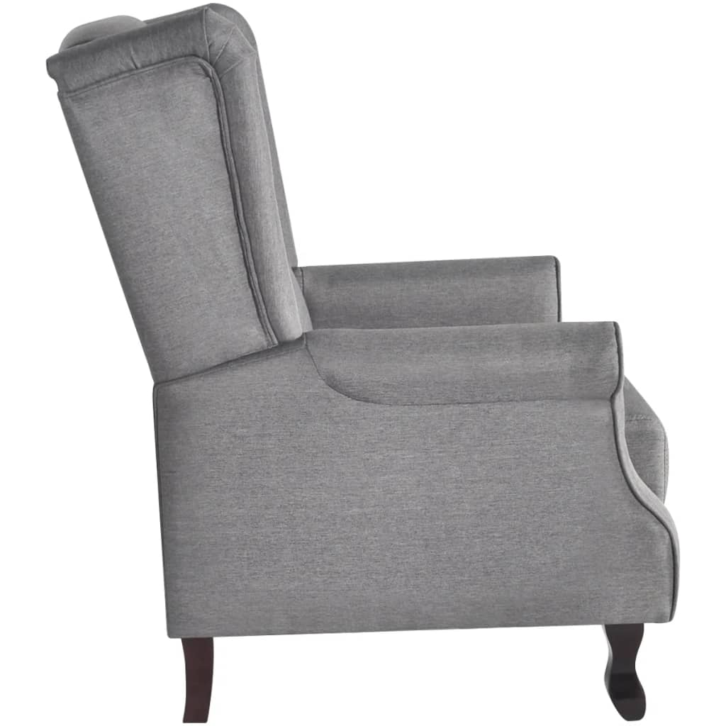 Fauteuil gris tissu