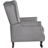 Fauteuil gris tissu