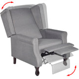 Fauteuil gris tissu