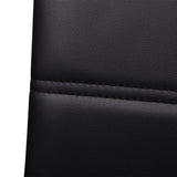 Chaises à manger cantilever lot de 4 noir similicuir