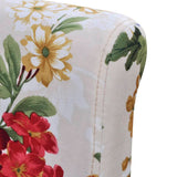 Chaises à manger lot de 2 multicolore tissu