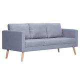 Ensemble de canapés à 2 places et à 3 places Tissu Gris clair