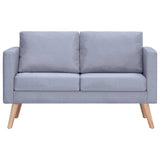 Ensemble de canapés à 2 places et à 3 places Tissu Gris clair
