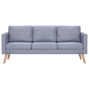 Ensemble de canapés à 2 places et à 3 places Tissu Gris clair