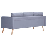 Ensemble de canapés à 2 places et à 3 places Tissu Gris clair