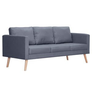 Ensemble de canapés à 2 places et à 3 places Tissu Gris foncé