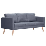 Ensemble de canapés à 2 places et à 3 places Tissu Gris foncé
