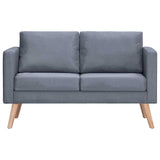 Ensemble de canapés à 2 places et à 3 places Tissu Gris foncé
