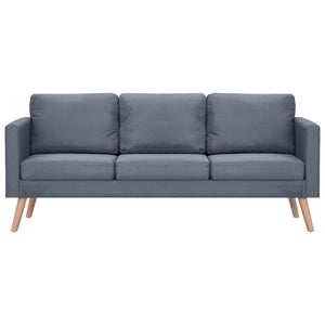 Ensemble de canapés à 2 places et à 3 places Tissu Gris foncé