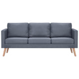 Ensemble de canapés à 2 places et à 3 places Tissu Gris foncé